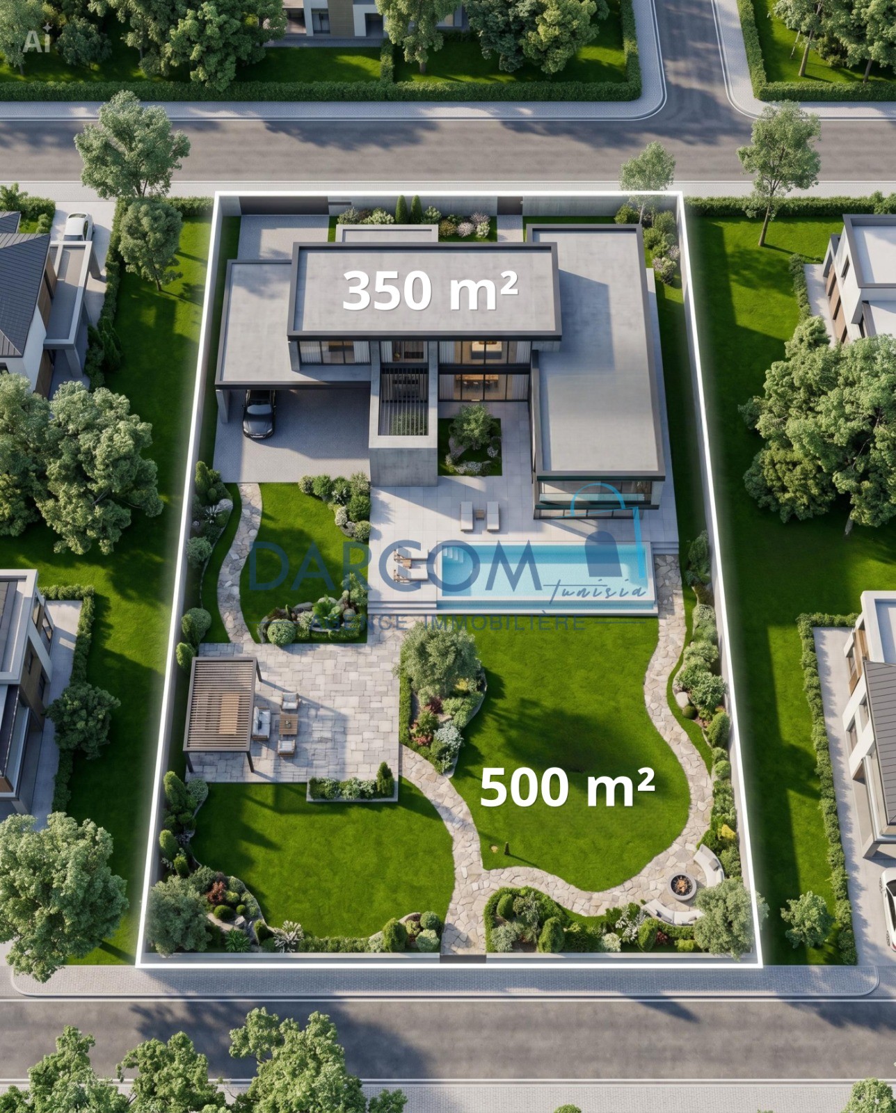A vendre une villa Inachevée à Chotrana 3