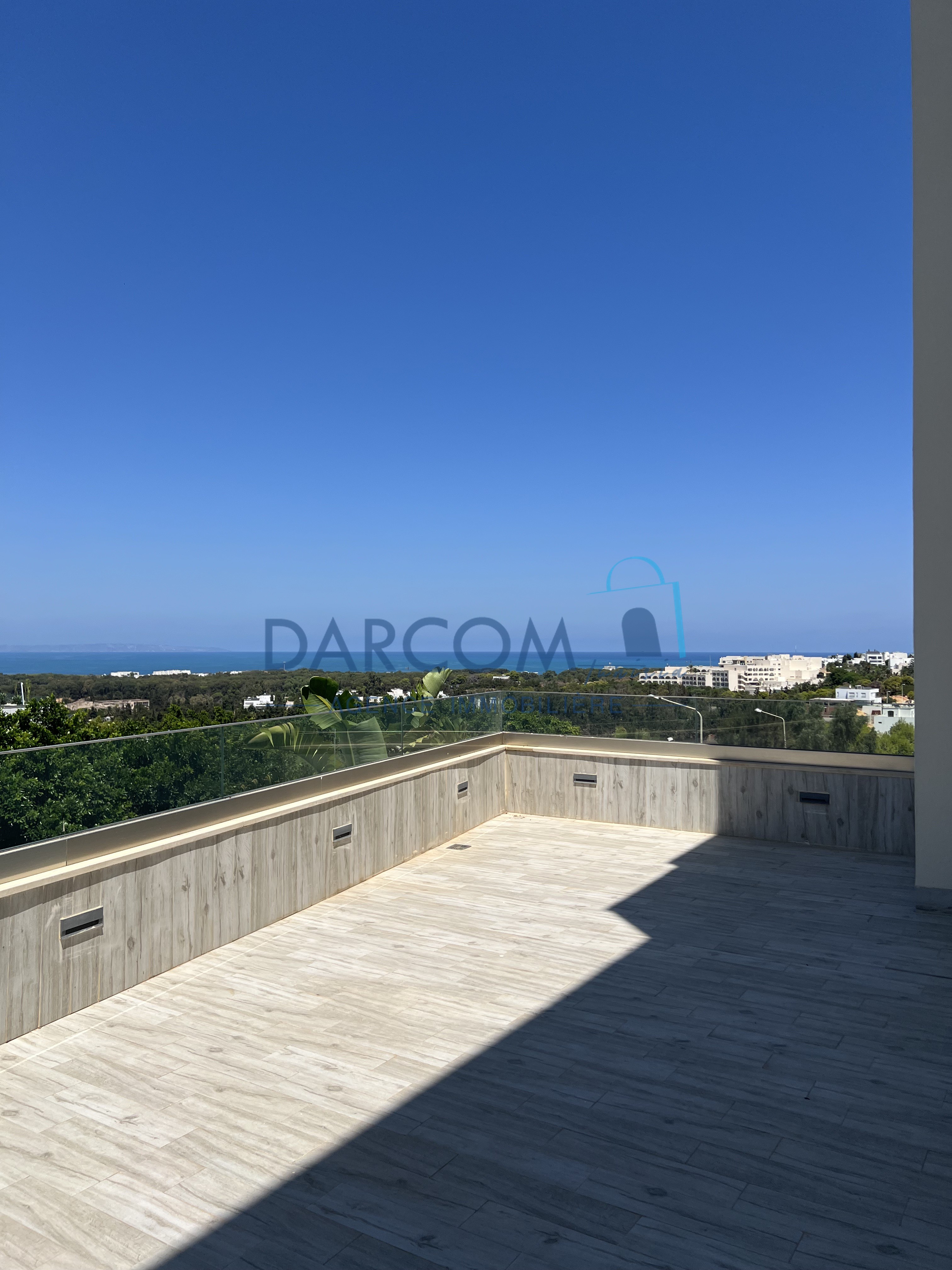 luxueux étage de villa vue sur mer à Gammarth supérieur