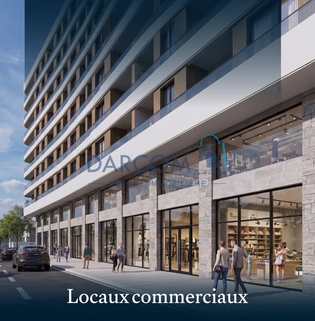 vente sur plan commerces aux Jardins de Carthage